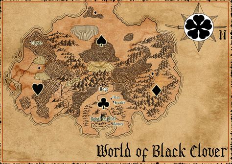 dub, sub. . Black clover world map